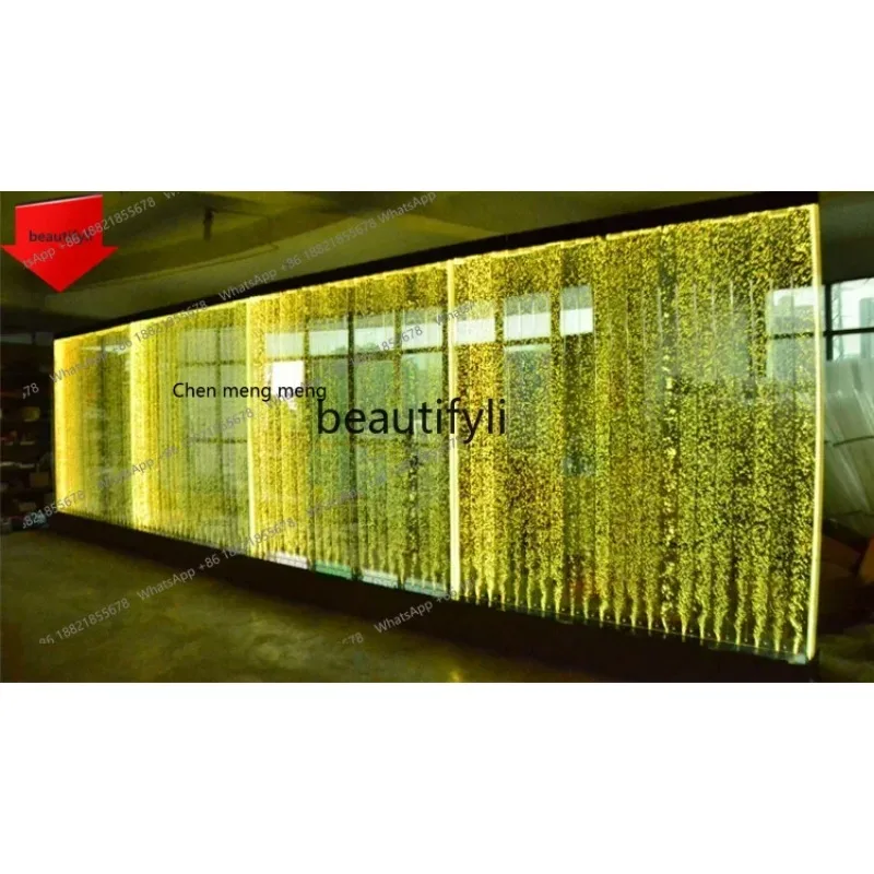 

new Customized Large Acrylic Screen Water Curtain Wall Water Bubble Wall Creative Fish Tank EntranceSS 8617 ss 8617