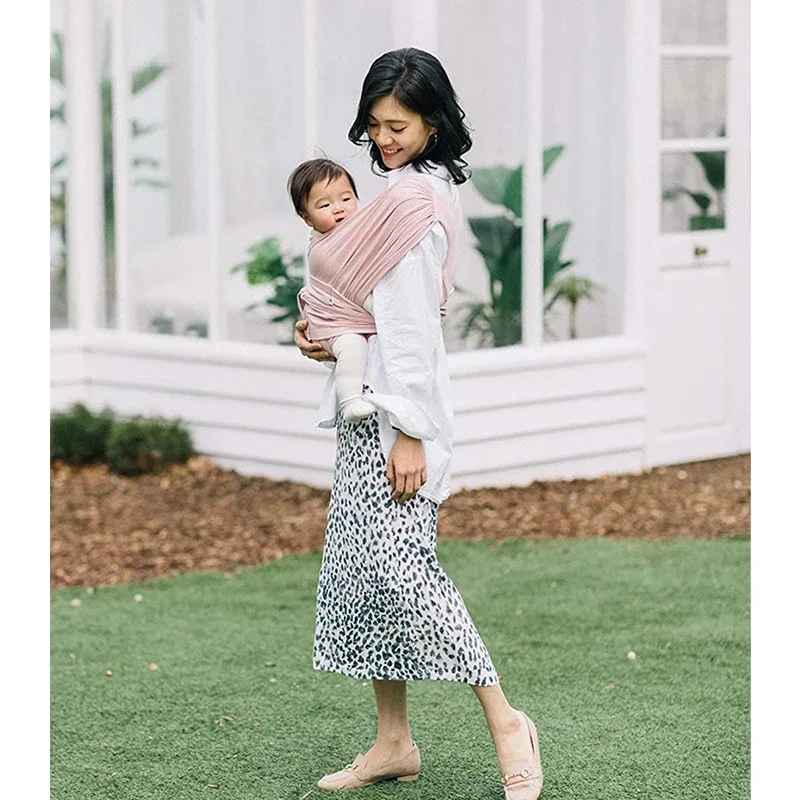 Correa envolvente estilo portabebés, mochila elástica para recién nacido, equipo de viaje multifuncional portátil y transpirable para niños