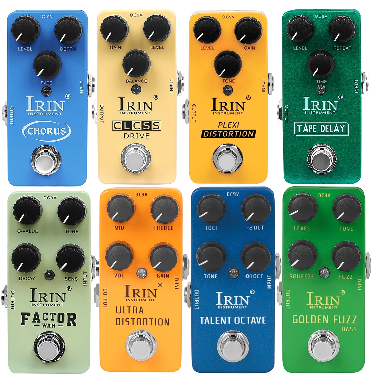 

Педаль эффектов для гитары IRIN, педали True Bypass, детали для электрогитары, искажения/Chorus/Overload/TALENT OCTAVE/GOLDEN FUZZ BASS