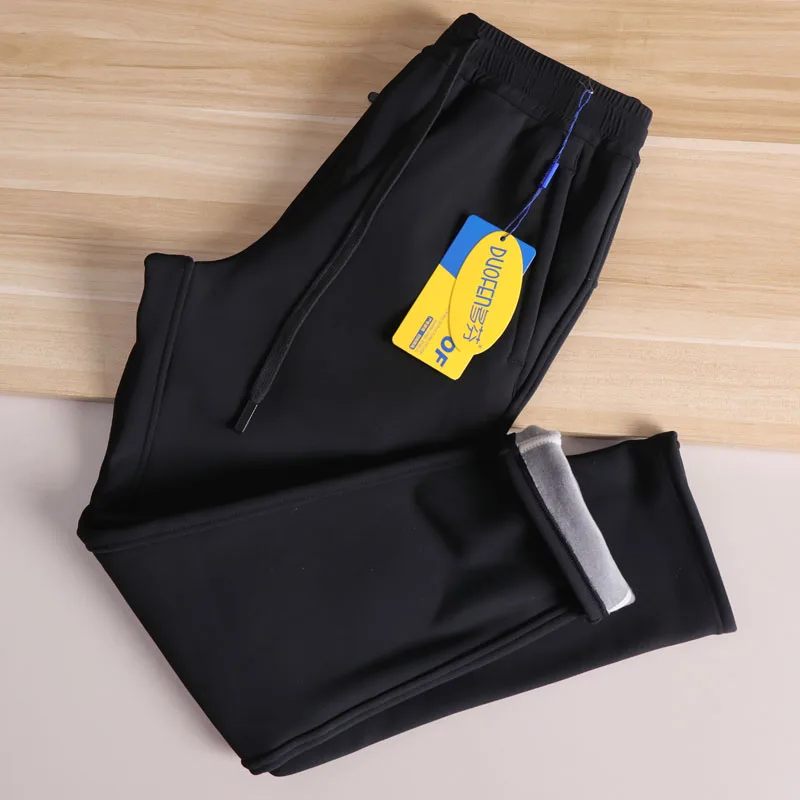 

Outdoor Men's Hiking Pants Windproof Waterproof Warm Knee Pads down Silk Casual Pants Straight Leg Spor Sle Color