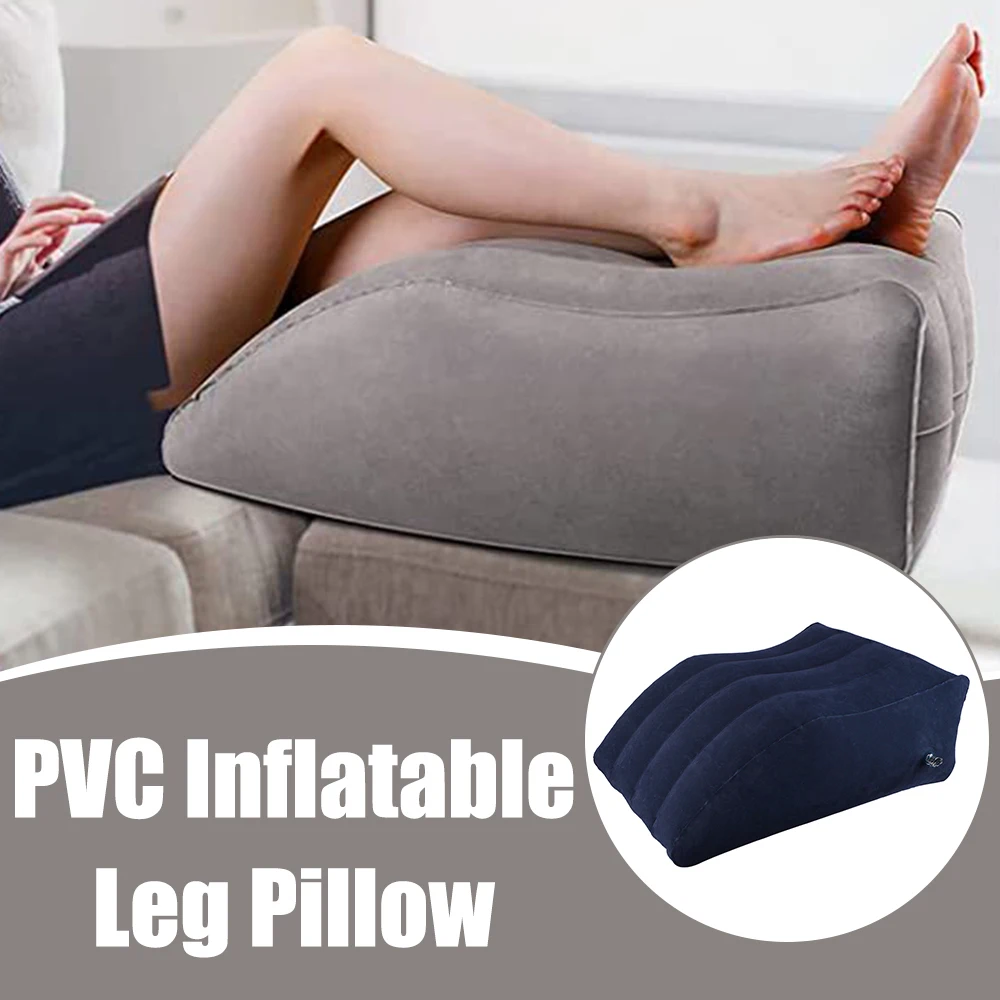 Wedge Pillow Lightweight Portable Elevation Leg Pillows Knee Cushion PVC Inflatable Leg Pillow Foot Pillow