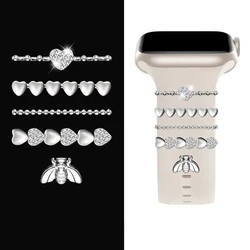 Jewelry Charms for Apple watch Band series ultra 9 8 7 6 5 4 SE Bracelet Metal decoration for Samsung Galaxy watch 4/5/pro Strap