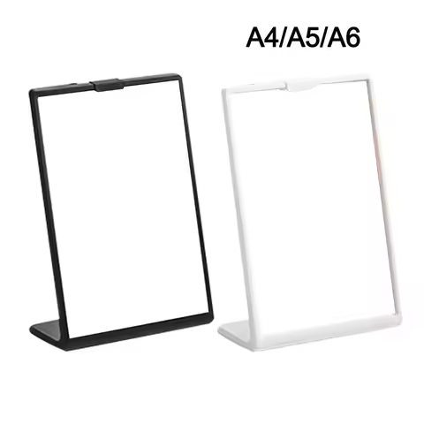 Acrylic Panel Wine Catalog Menu Display Stand A4 A5 A6 Desktop Ornament Table Card Sign Holder Transparent Idol Photocard Holder