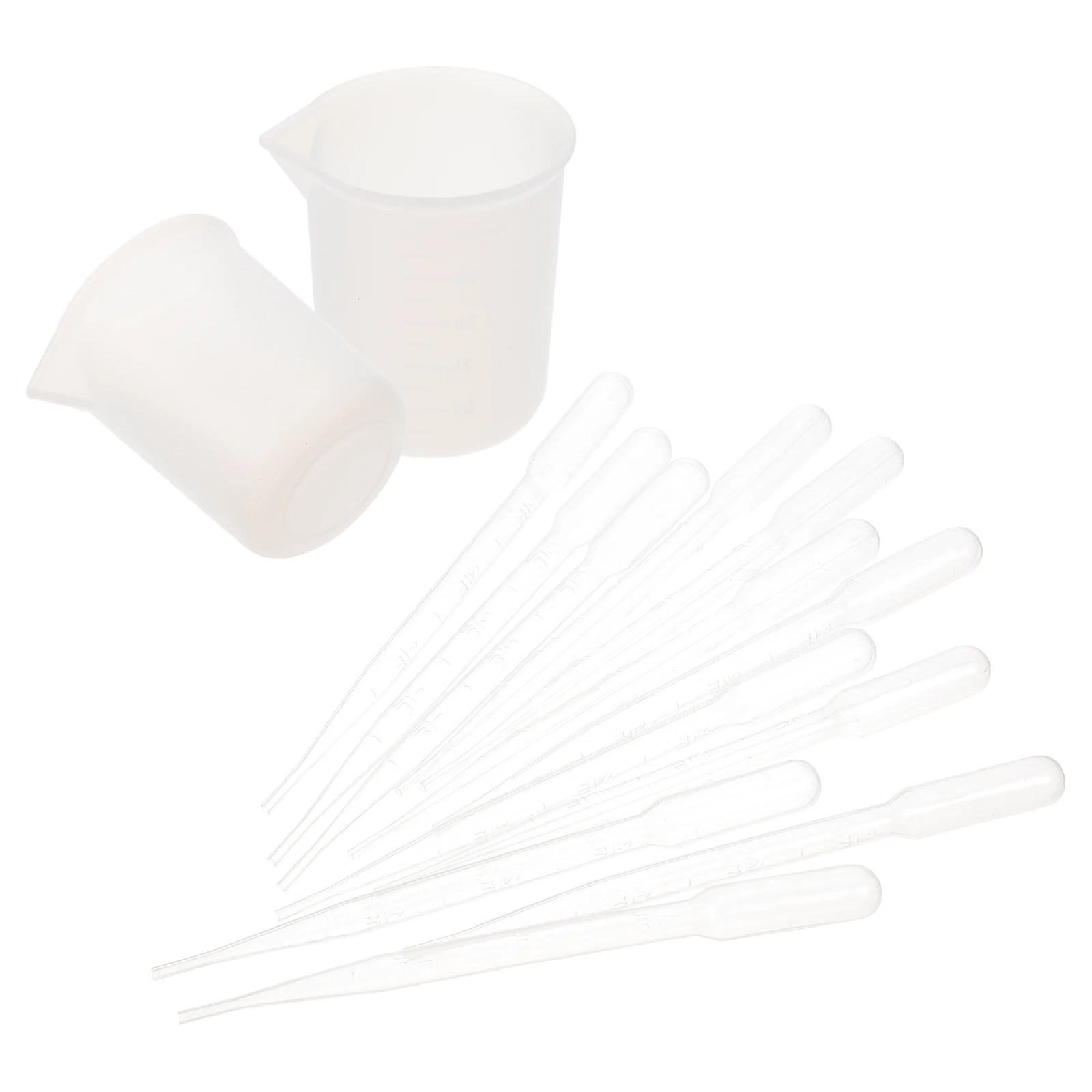

1 set 1 Set Glue Tools Kit For Diy Crafts Graduated Measuring Cups Droppers Resin Mixing Set High Quality For Handmade