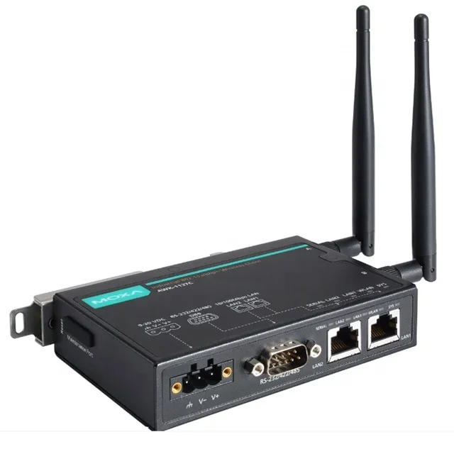 

MOXA 802.11a b g n Industrial Wireless Client AWK-1137C-EU-T AWK-1137C-US-T