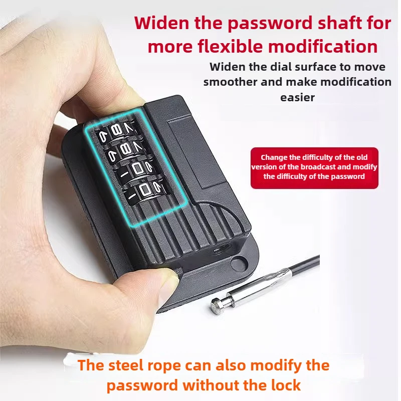 قفل أمان بكلمة مرور بدون مثقاب - قفل خزانة/باب عالي التحمل للأبواب المنزلقة، قفل ثلاجة آمن للأطفال (مضاد للسرقة، للاستخدام المنزلي) #6