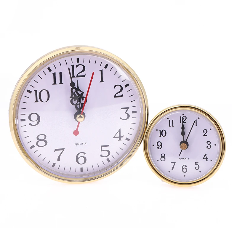 1PC DIY Round Quartz Clock Insert Movement Roman Bedside Antique Watch Desk Decoration Accessories 65/80/110mm