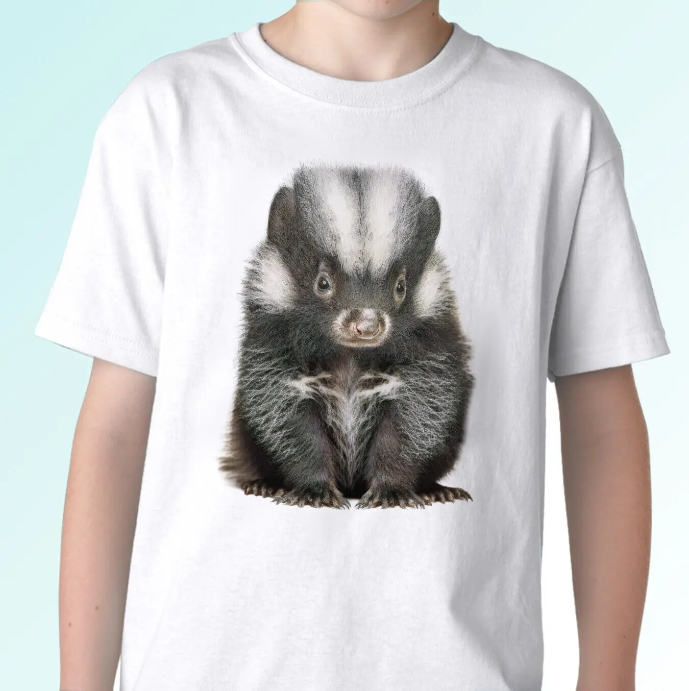 Skunk t shirt polecat tee top design animal gift mens womens kids baby sizes