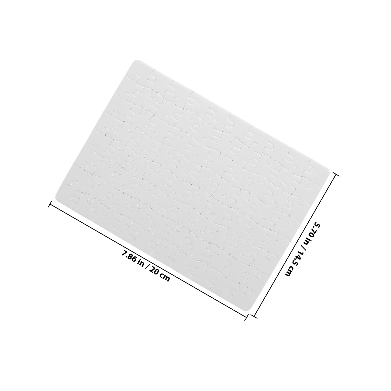 4 Sheets White Jigsaw Puzzle Board Blank Pieces for DIY Sublimation Heat Transfer Creative Drawing Puzzle Jigsaw Toy