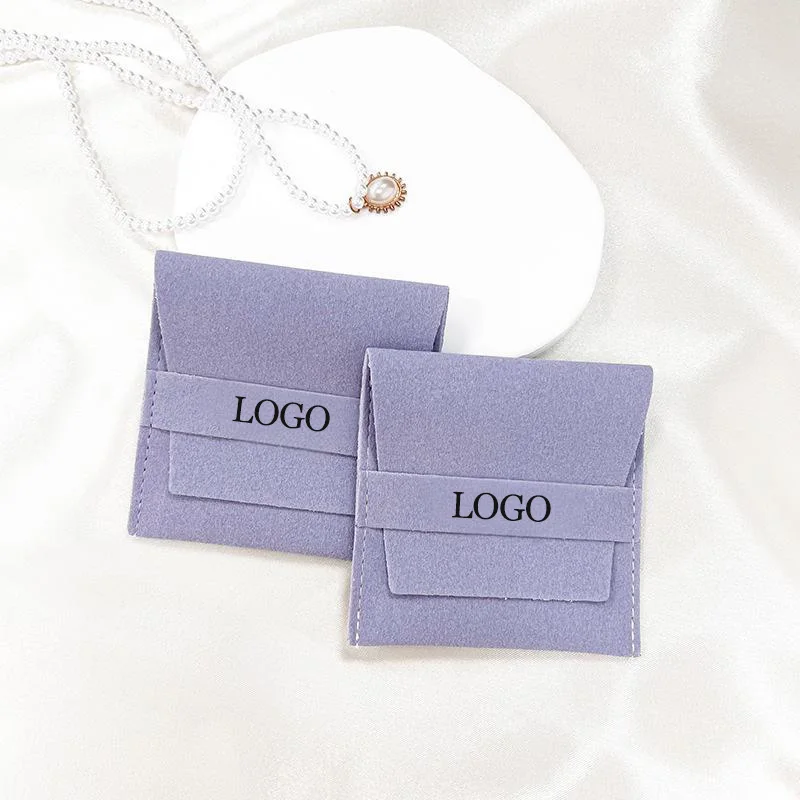 

50pcs/lot Jewelry Pouches 8x8cm Custom Logo Bar Mitzvah Wedding Favor Goodie Bag Rings Earrings Candy Packaging Organizer Bags