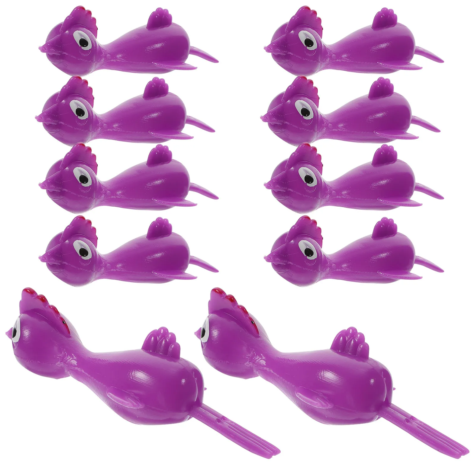 

20 Pcs Mini Chickens Toy for Accessories Novelty Flick Soft Elastic Cartoon Toys