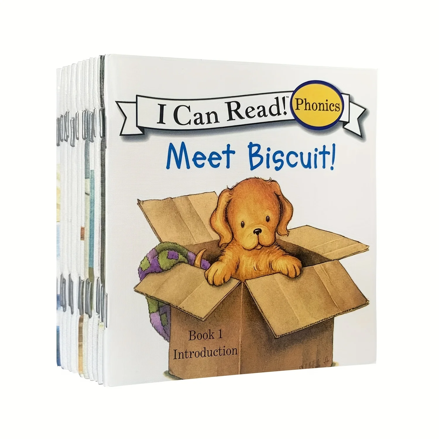 My First Grammar Biscuit Phonics Set:12 Books for Short/Long Vowels, Sight Words Early Readers KidsBedtime Stories Learning Gift
