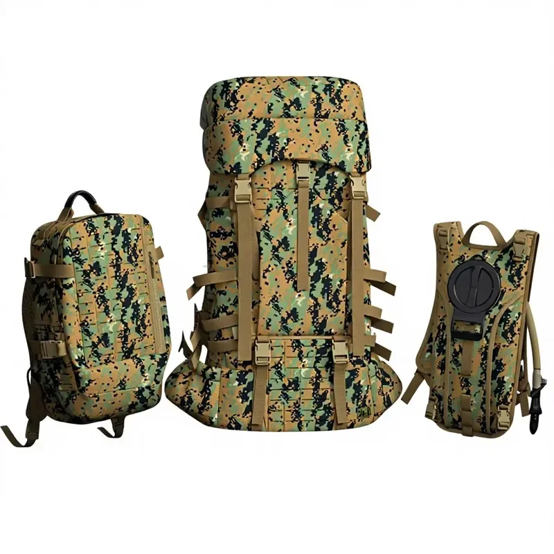 Military Style Digital Camo Tactical Backpack Large Capacity Assault Pack for Outdoor Hiking Camping Hunting Gear Durable