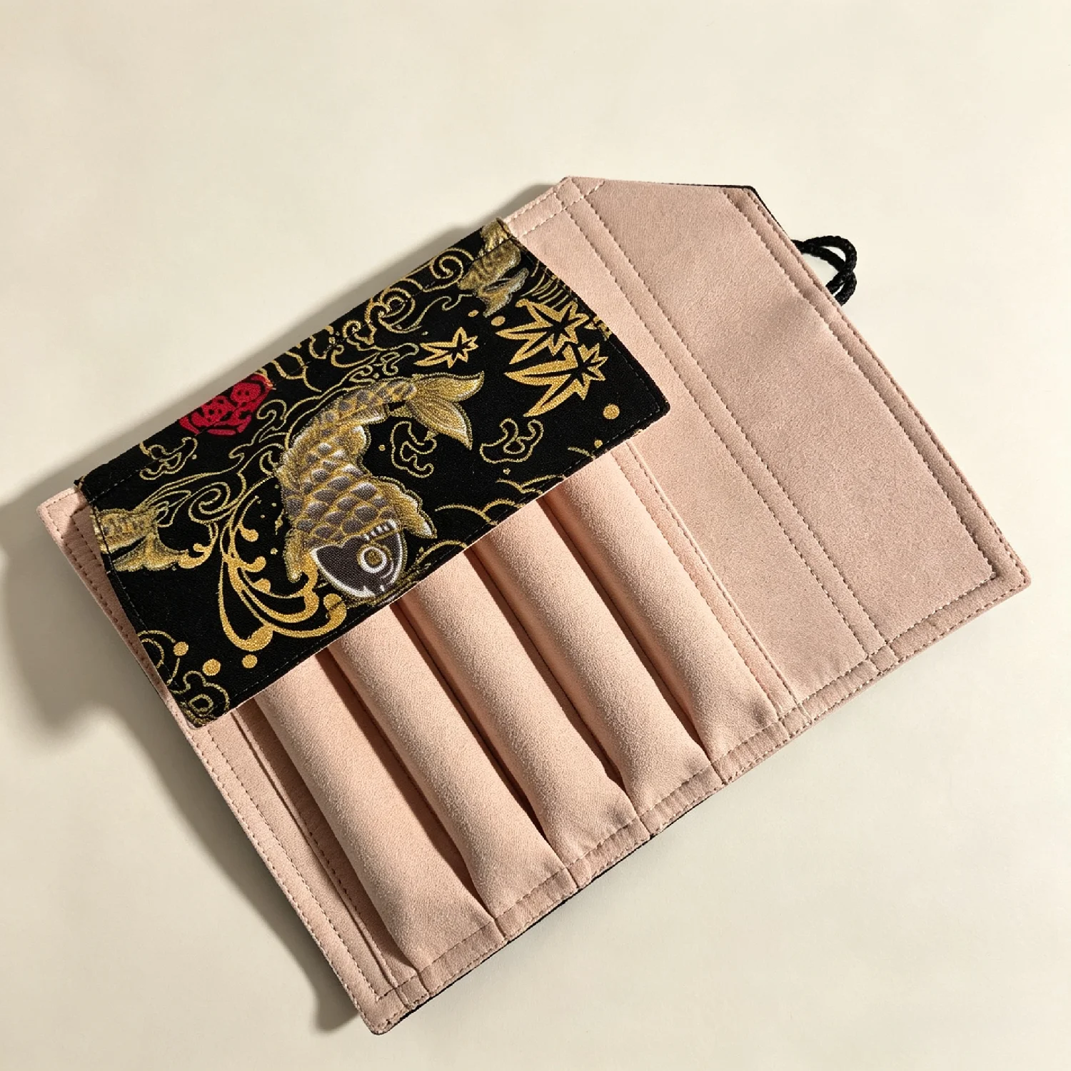 Pen Pouch Roll - 5-gaats 7-gaats pennenrol; handgemaakte stoffen draagbare
