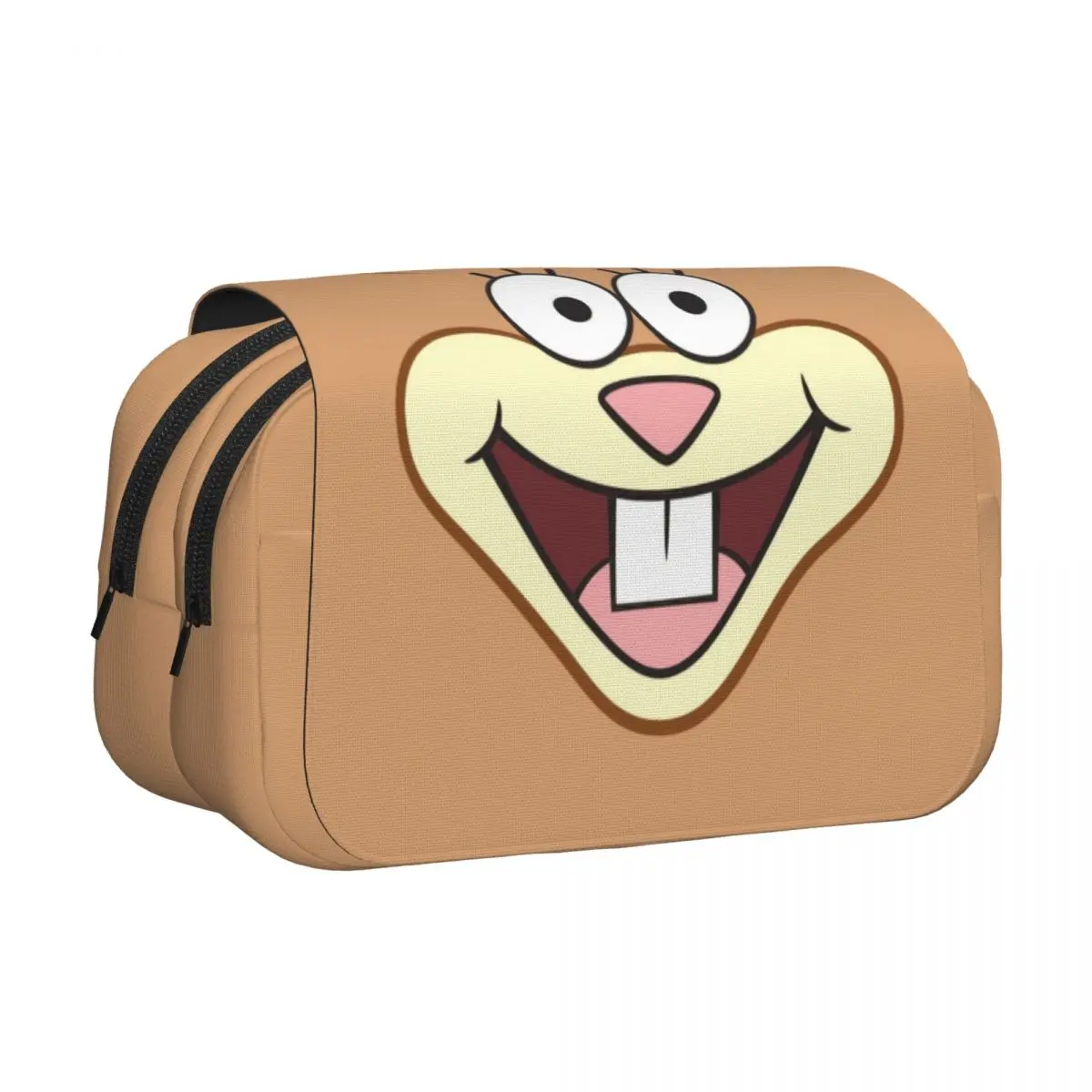 

Пенал с мультяшным принтом Губки Боба, забавный органайзер для ручек, вместительная сумка для школьников, пенал на молнии для учеников