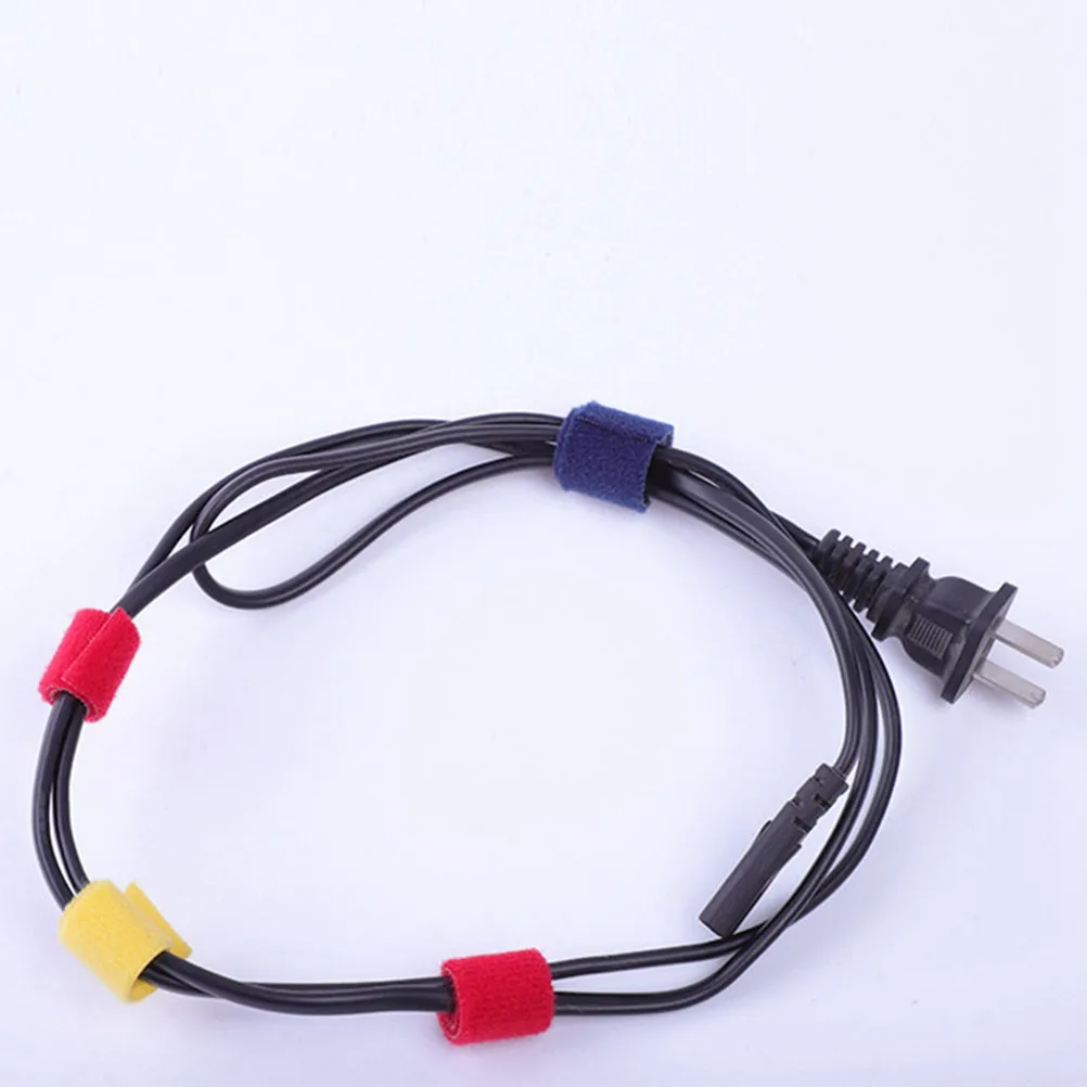 1M Cable Strap Hook Loop Adhesive Wire Organizer Fastening Cable Ties for Home Office Electronics Wire Management