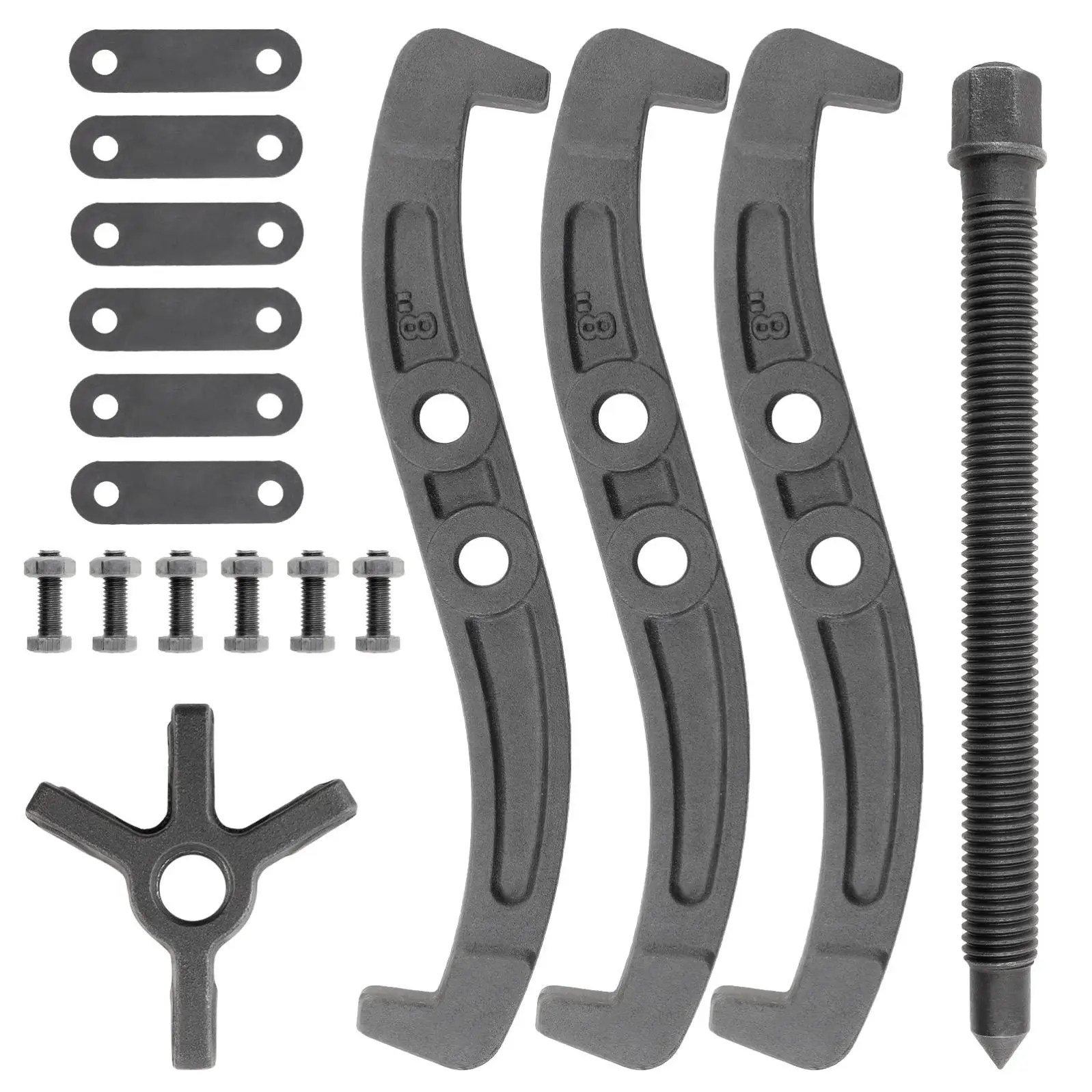 8 inch Thickening 3 Claws Bearing Puller Tools Kit for Pulley Gear Bearing Flywheel Removal / Automotive Repair and Industrial