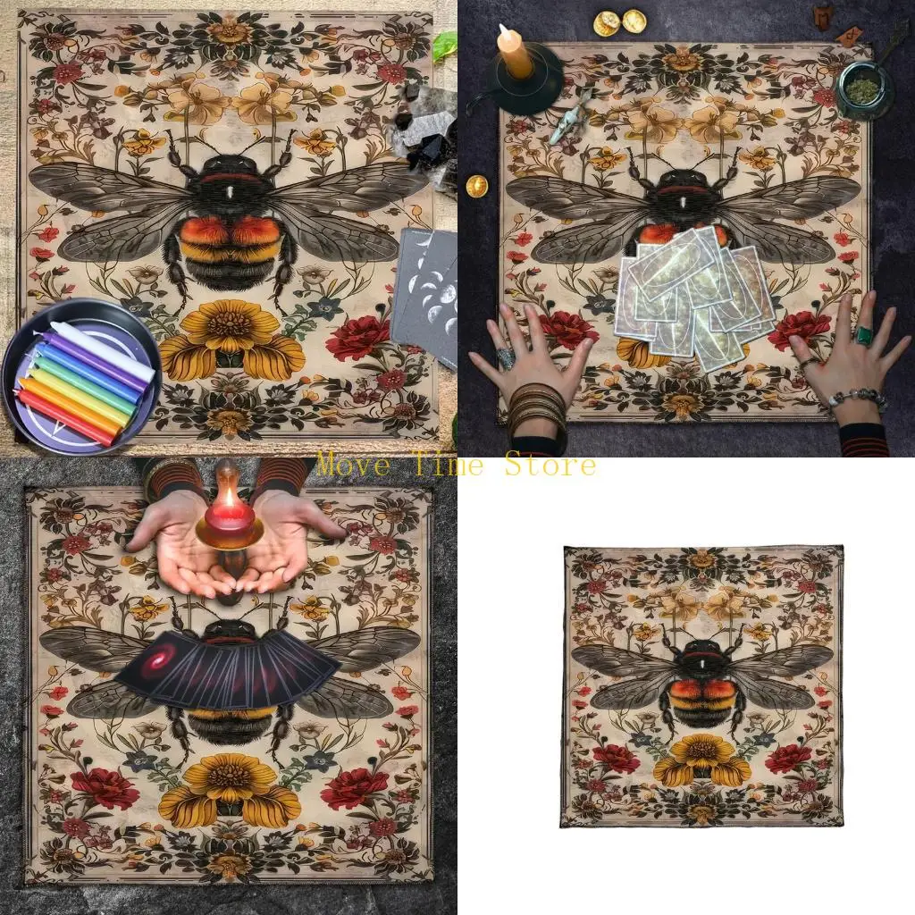 

92ME Практичный бархатный коврик для гадания. Текстура ткани подходит для духовных практик.