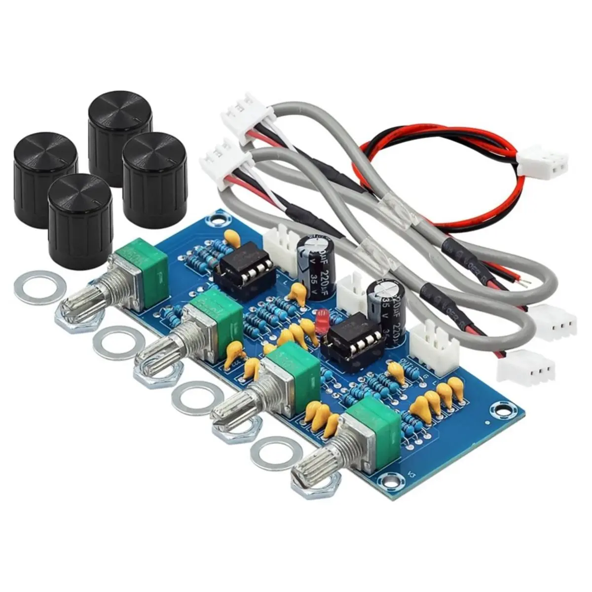 ABGN XH A901 NE5532 Tone Board Preamp Pre-Amp with Treble Volume Adjustment Tone Controller for Amplifiers Board
