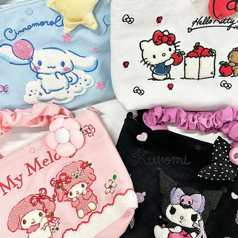 

Sanrio Hello Kitty Anime My Melody Kuromi Cinnamoroll Mochilas Aestethic Bag Cute Exquisite Storage kawaii backpack