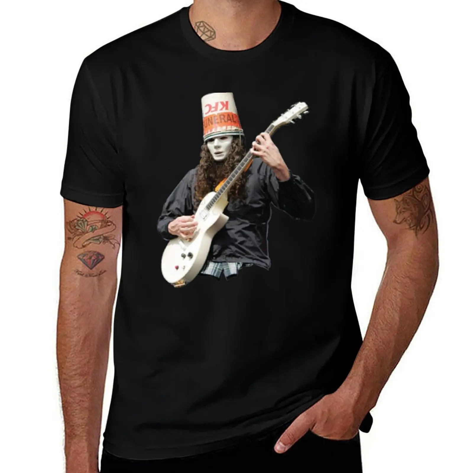 Buckethead T-Shirt Plus Size Solid Color T-Shirt