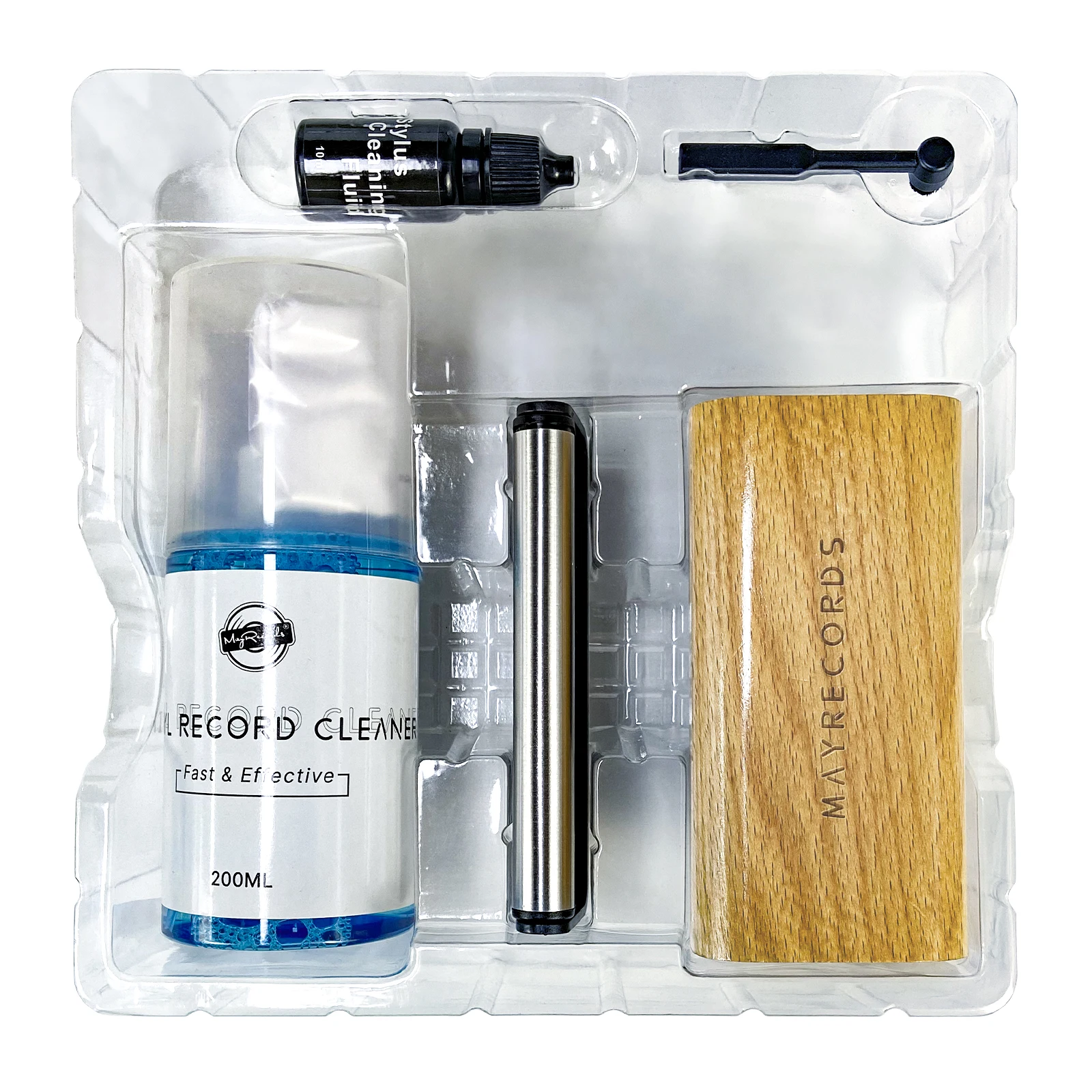 6 في 1 مجموعة التنظيف مكافحة ساكنة LP مسجل فينيل مزيل الغبار النظيف لسجلات الفينيل LP لاعب الفونوغراف طقم تنظيف القرص الدوار #3