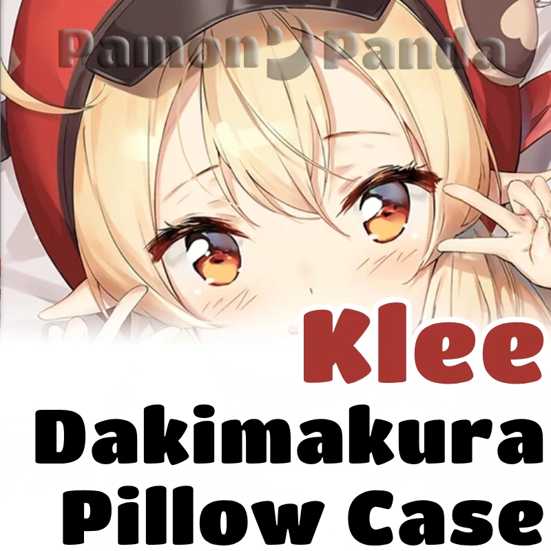 Klee Dakimakura Genshin Impact Hugging Pillow Case Full Body Cushion Cover Pillowcase Home Bedding Decor Otaku Xmas Gift MYT