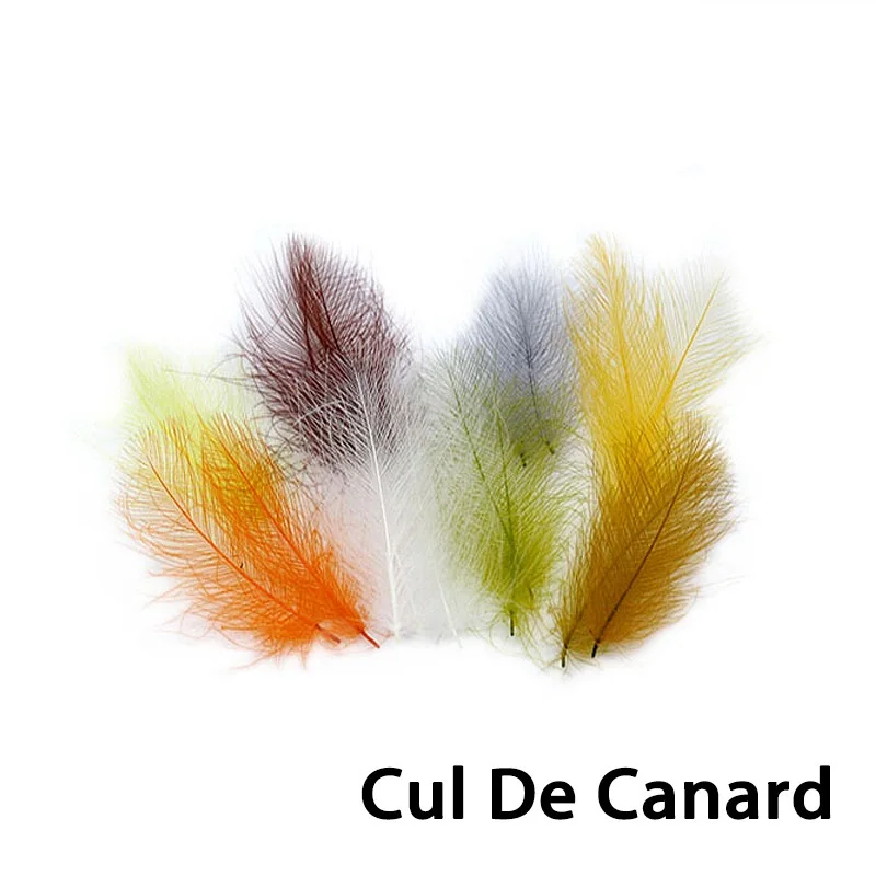 Fly Tying Duck CDC Feathers Net 0.5g Cul De Canard Duck Butt Feathers for Dry Flies Wings Fly Tying Materials Trout Bass