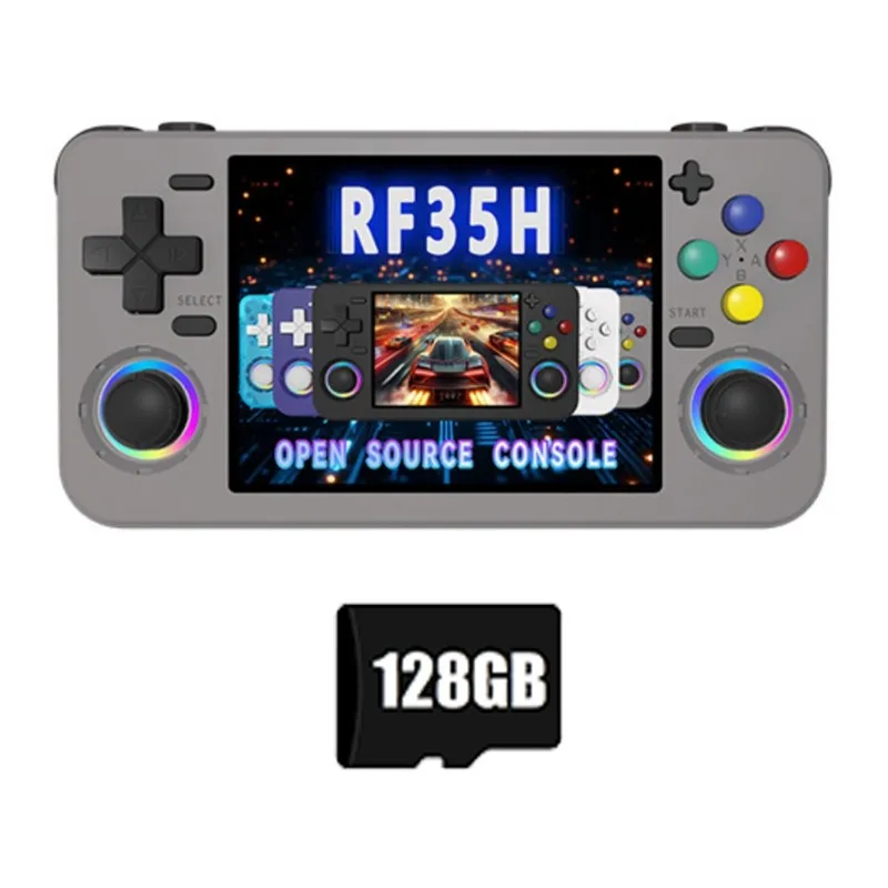 

Портативная игровая консоль ABUO-RF35H с 3,5-дюймовым IPS-экраном, более 22000 игр, Wi-Fi, поддержка ретро-игр, совместимость с более чем 30 эмуляторами