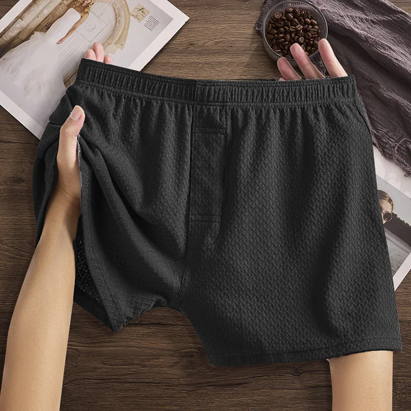 New Fall Collection: Men's Aro Pants—100% Cotton Men's Boxer Briefs, Loose-Fit Loungewear Shorts, Comfortable Plus-Size Underwea