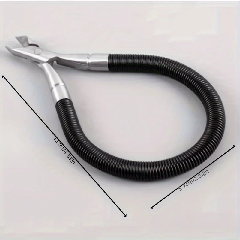 Stainless Steel Cuticle Scissors with Spring Mechanism – Precision Nail Care and Dead Skin Removal Tool Nail Tech Supplies