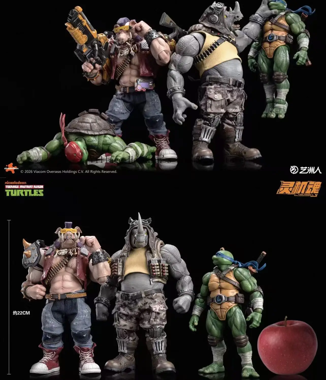 In Stock Soul Spirit Teenage Mutant Ninja Turtles Bebop & Rocksteady Action Figure Model Trendy Toys Gift  Collectibles - view 4