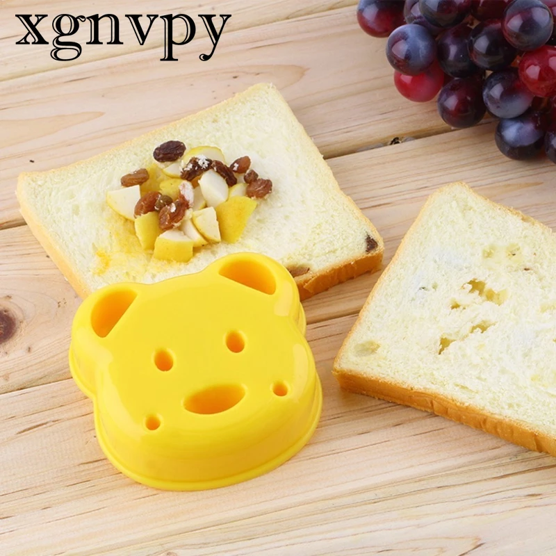 xgnvpy Cute Bear Sandwich Mold Toast Bread Cutter Mould Baking Tool Children Interesting Food Maker Kitchen Accessories