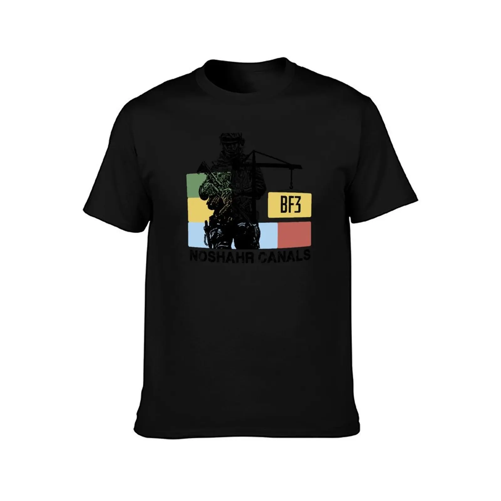 BF3 Battlefield 3 Noshahr Canals T-Shirt Soft Casual Short Sleeve Cotton Tee T-Shirt
