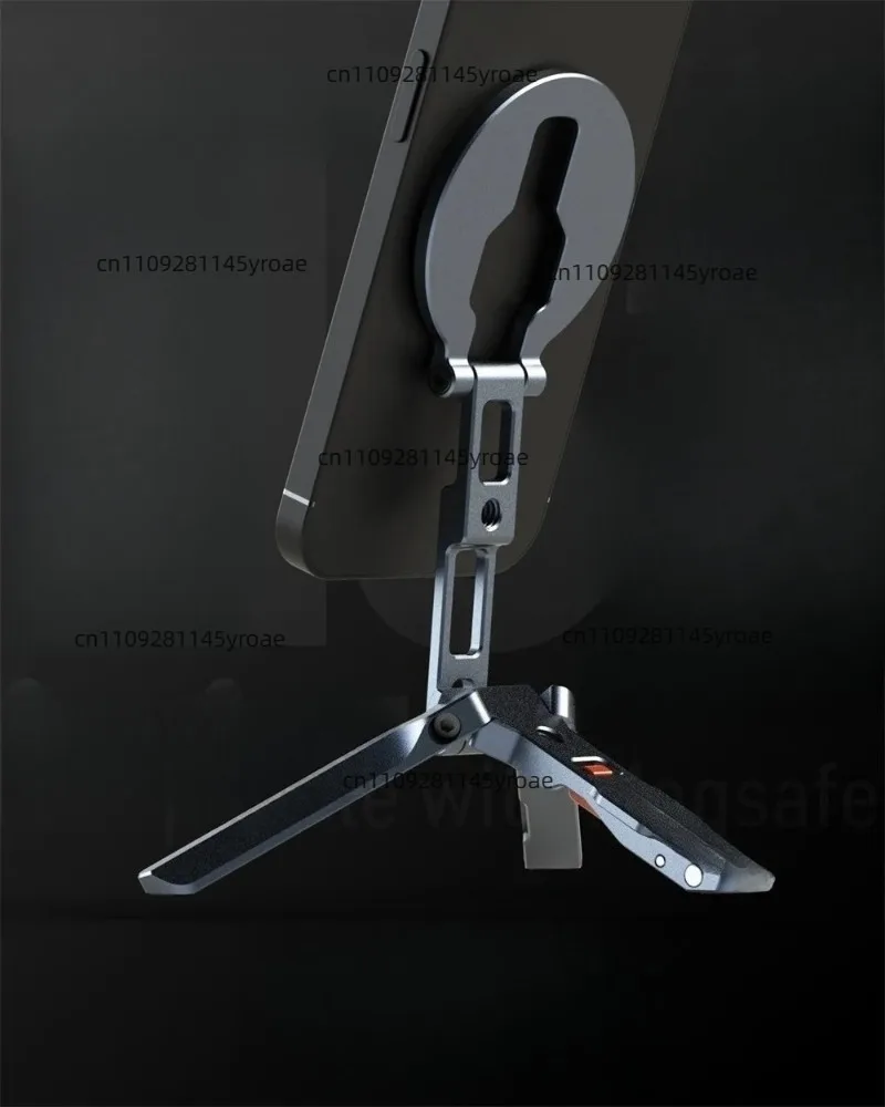 Magnetic Foldable Phone Tripod Stand With Arca‑Swiss 1/4'' Cold Shoe Mount Travel Peripheral Component