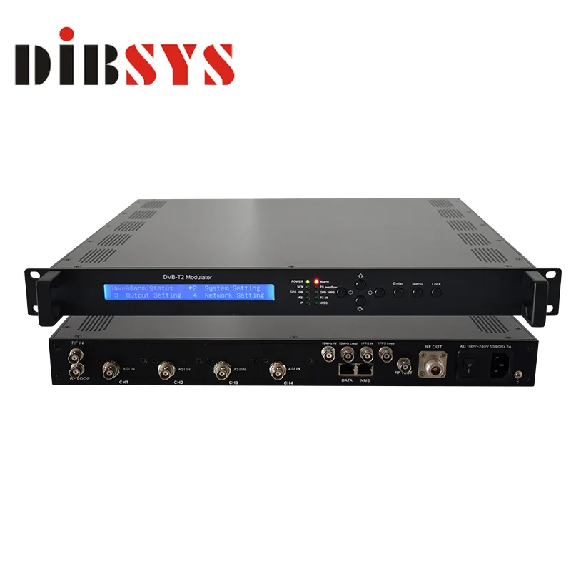 Digital video dvb t2 modulator h.265 encoder with antenna for headend system