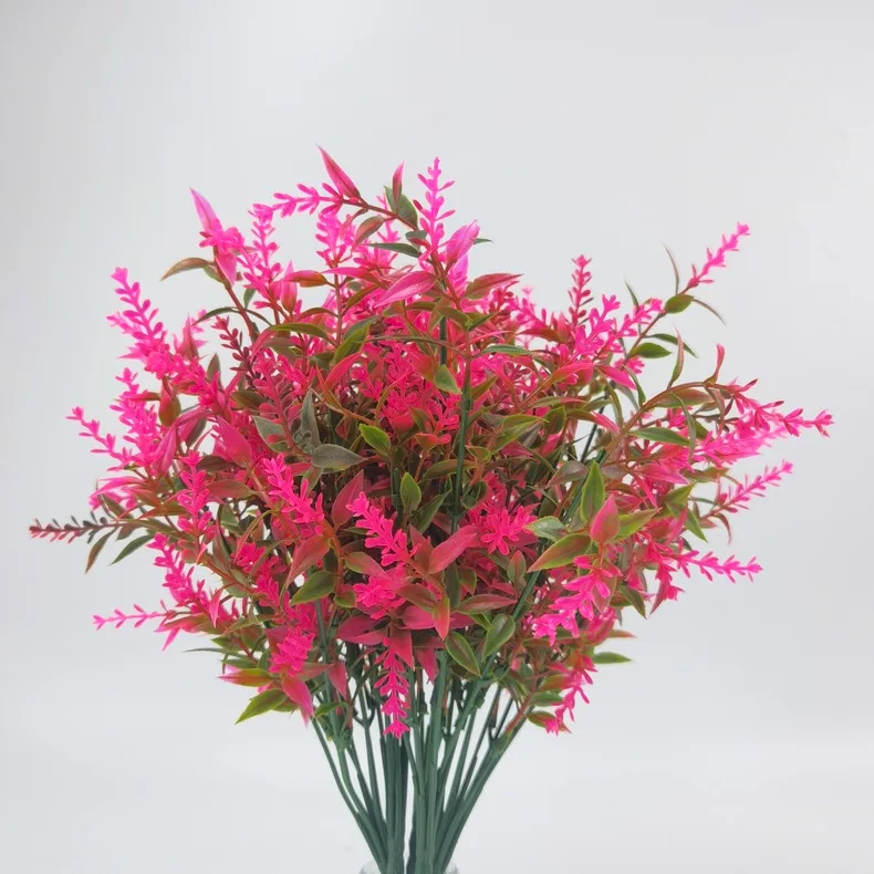 3/5/10 Stuks Kunstbloem Plastic Lavendel Nep Plant Thuis Tafel Outdoor Tuin Decoratie Bruiloft Bruidsboeket decoratie