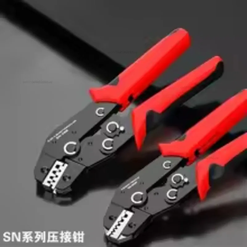 Terminal crimping pliers for electricians, labor-saving ratchet cold pressing opening, manual copper wire nose