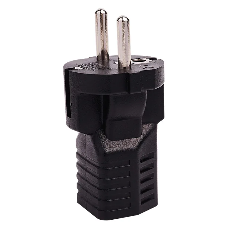 Germany France CEE 7/7 Travel Power Plug Adapter (Type C) USA NEMA 5-15R Receptacle To EU Schuko Power Converter 10A 250V Indust