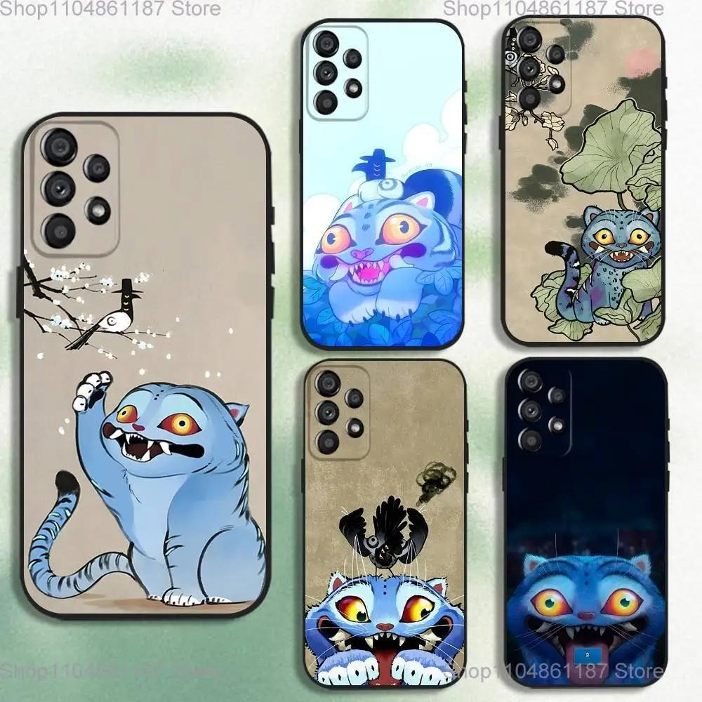 

KPop D-Demon H-Hunters Tiger Phone Case For Samsung Galaxy A20,A21s,A22,A31,A32,A52,A53,A72,73,A80 Soft Black Cover