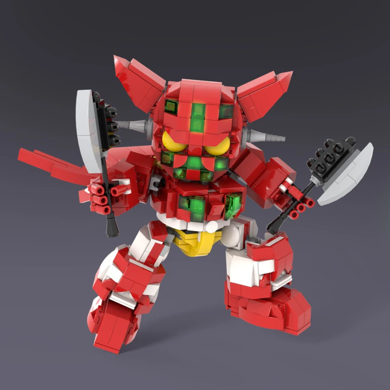 Film-Zubehör Universeller Roboter-Krieger Nr.1 Mech Bausteine Anime-Figur Puppe 3D-Modell Jungen Geburtstagsgeschenk Spielzeug Dekoration – Detail 1