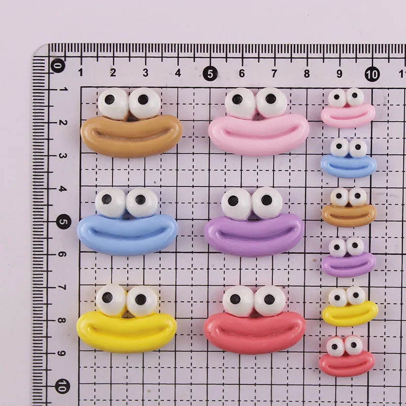 20Pcs Trumpet Cartoon Sausages Mouth Resin DIY Cream Glue  Shoes Hat Icebox Barrette Mobile Phone Case Scrapbook Flat Back Patch