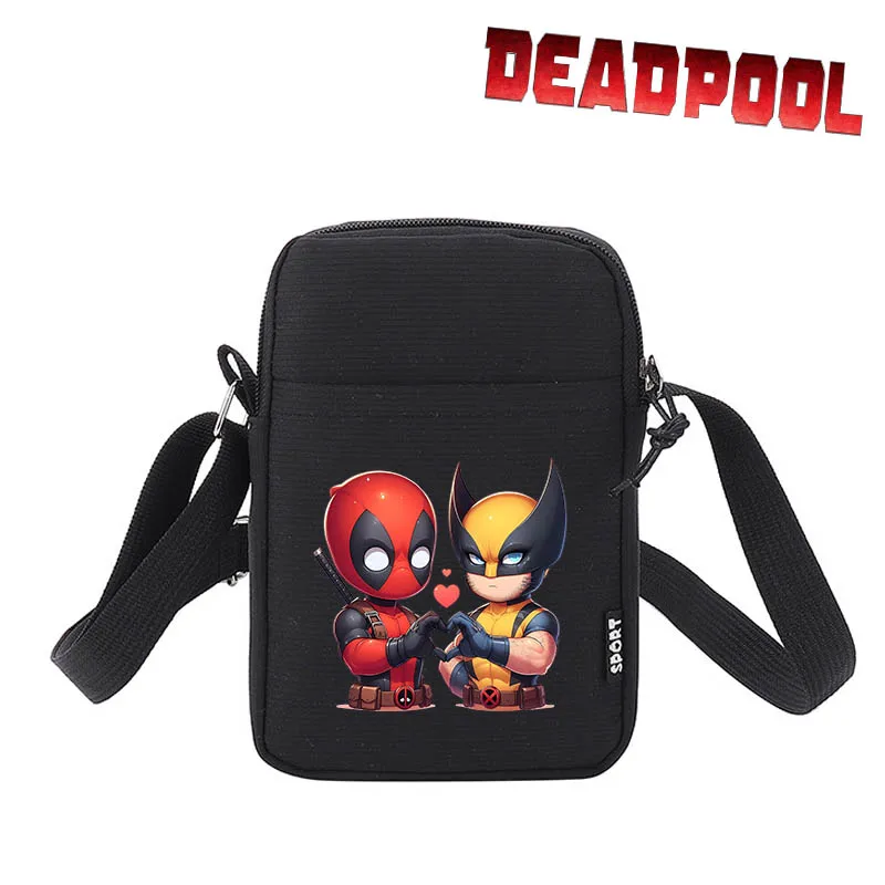 Neue Deadpool Superhelden Umhängetasche coole neue Trend Umhängetaschen lässige Handtasche Leinwand Umhängetasche Geldbörse Achsel Taschen 2024