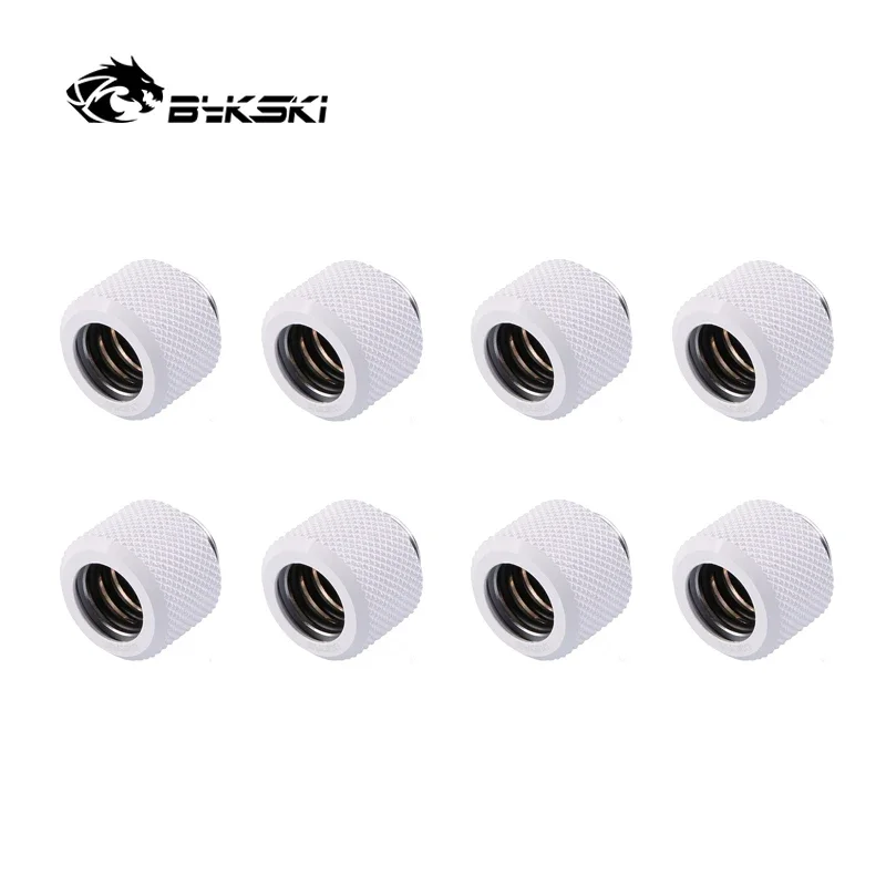 8pcs/lot Hard Tube Fitting OD12mm/OD14mm/OD16mm Hand Compression Fitting G1/4' 4 Layer Seal Ring use for PMMA/PETG Rigidity Tube