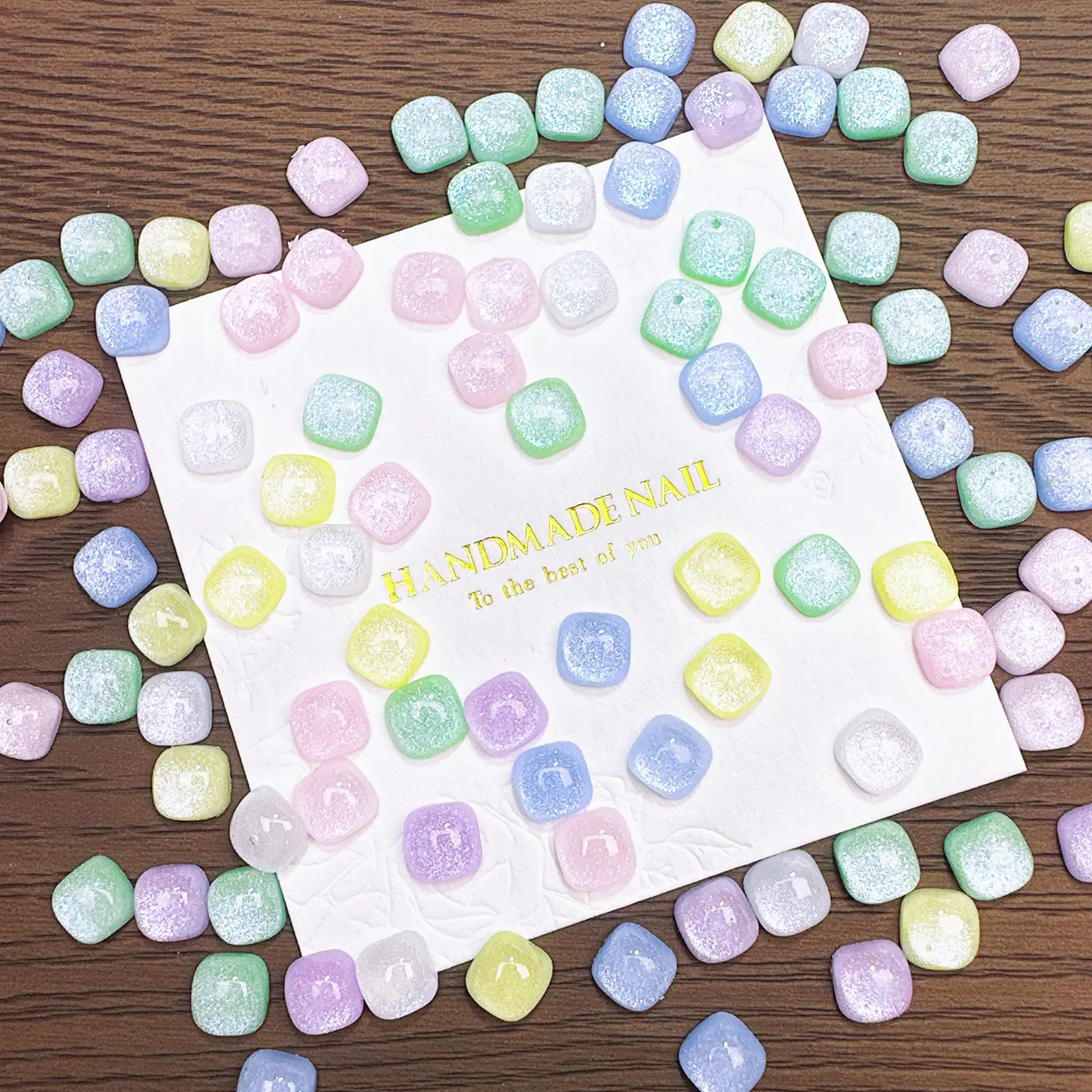 100Pcs Cat's Eye Sugar Cube Na - đánh giá và giá Resin Art Cube
