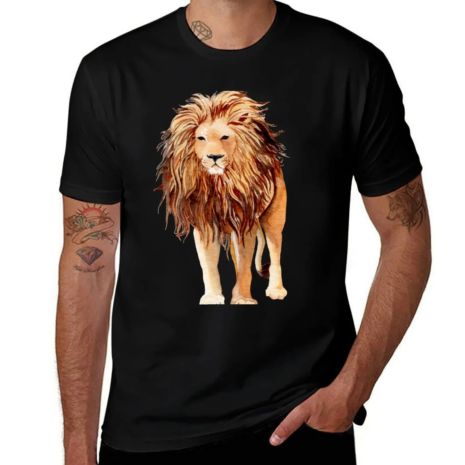 

Lion T-Shirt croswit shirt man customs design your own Luxury man plain white t shirts men