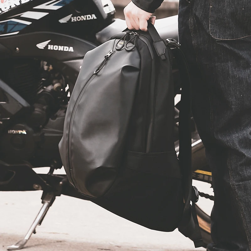 2026 Motorcycle Helmet Backpack Water-resistant Large Capacity Riding Backpack Fits 15.6inch Laptop For Motorbike Travel