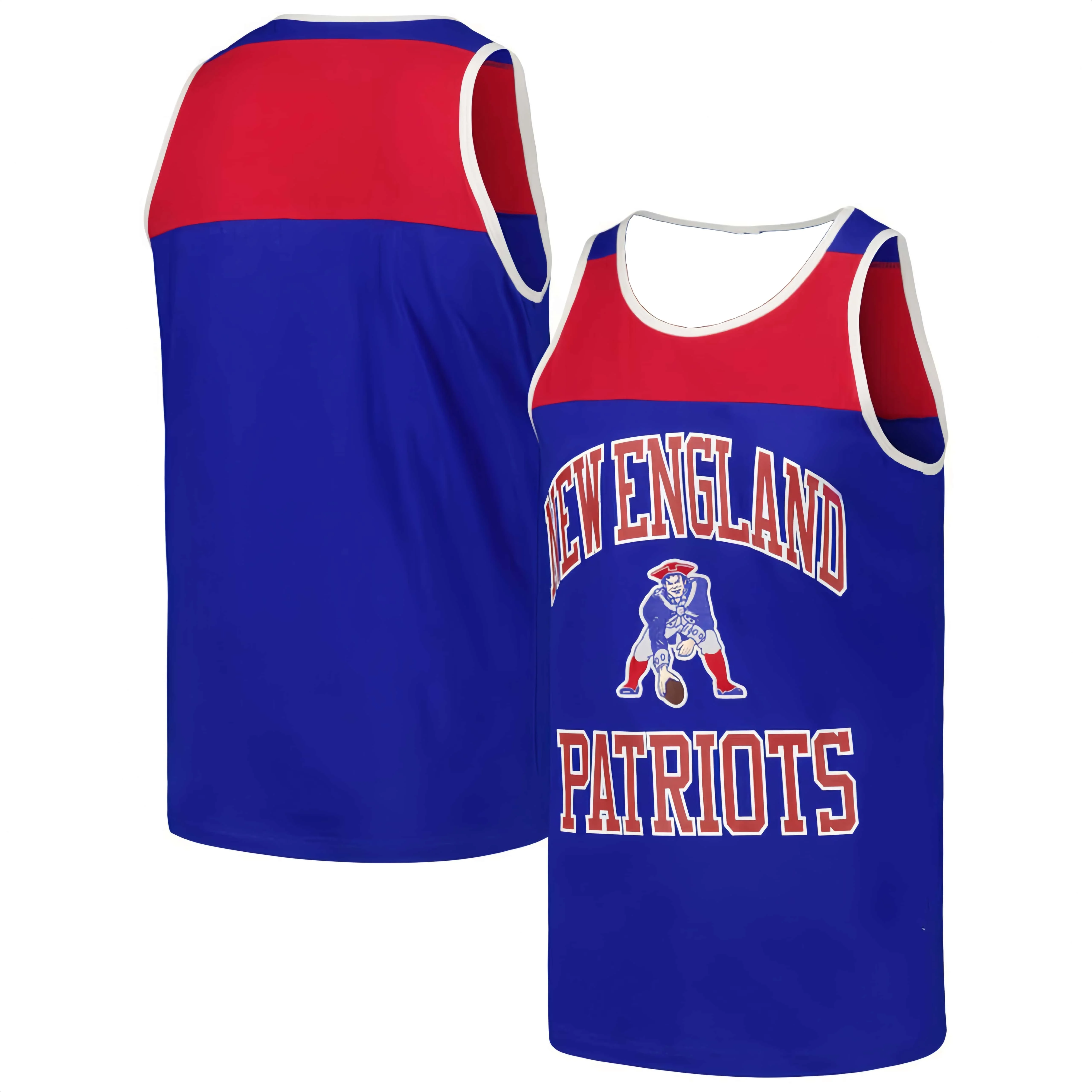 New England Pat The Patriot Cartoon-Maskottchen-Weste T-Shirt 2026-27 Sommer Herren Damen Sport Atmungsaktive Schnelltrocknende Weste Trikot – Detail 3