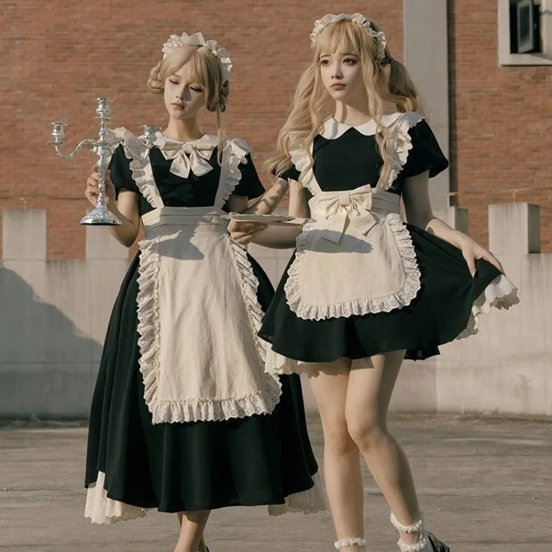 costume-de-cosplay-de-demoiselle-d'honneur-japonaise-lolita-robe-de-princesse-elegante-de-style-court-classique-tablier-pour-femmes-tenues-de-fete-kawaii