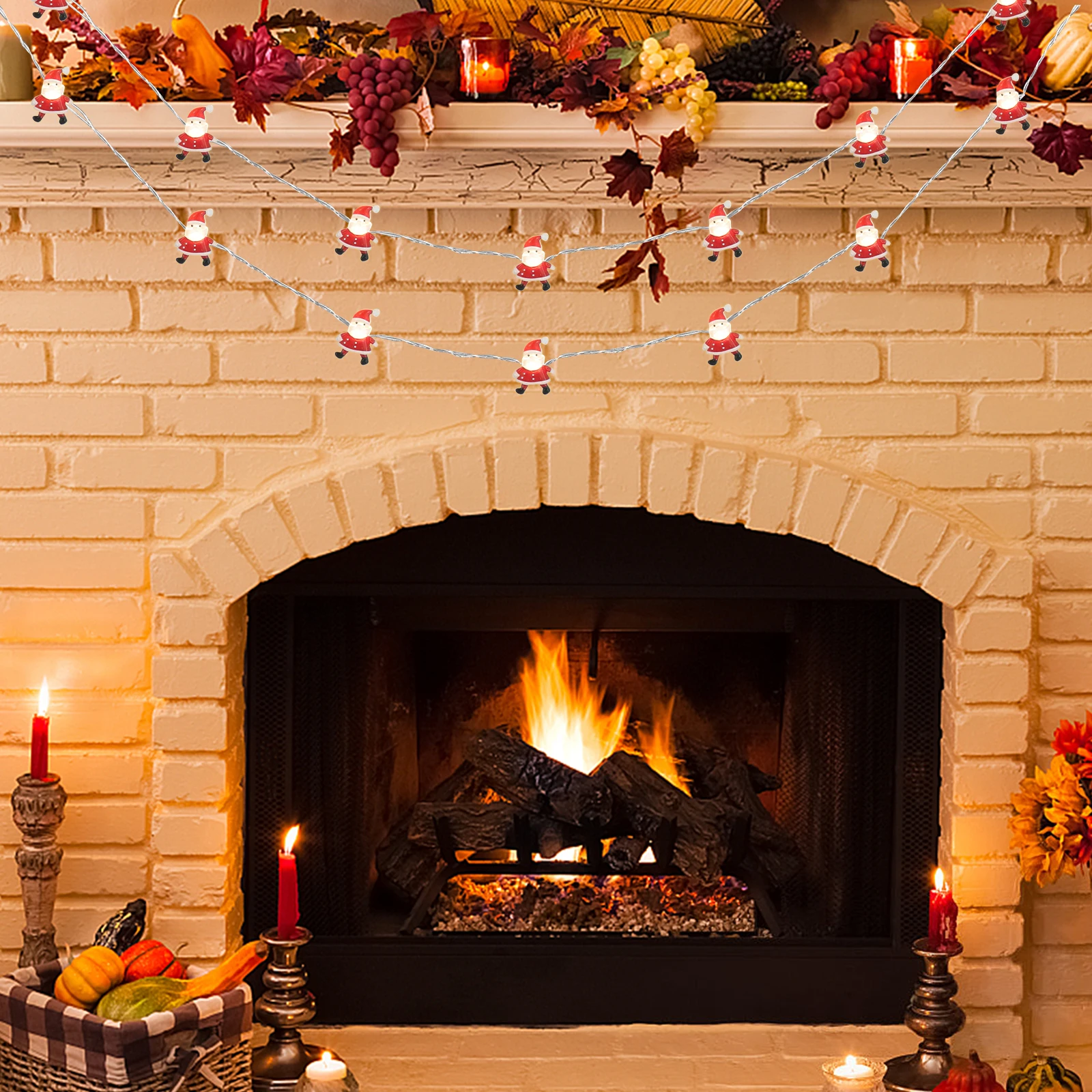 

Santa Christmas String Light 10M 100 Leds Ip42 Waterproof LED String Light for Home Garden Patio Holiday Christmas Supplies